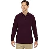 Ash City Core 365 Pinnacle Men's Performance Pique Polo Shirt, Burgundy, XX-Large
