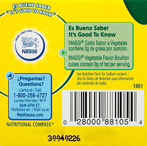 Maggi Vegetable Flavor Bouillon Cubes