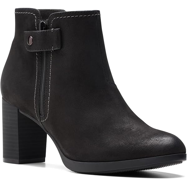 Amazon.com | Clarks Womens Morzine Buckle Black Suede 6 Medium