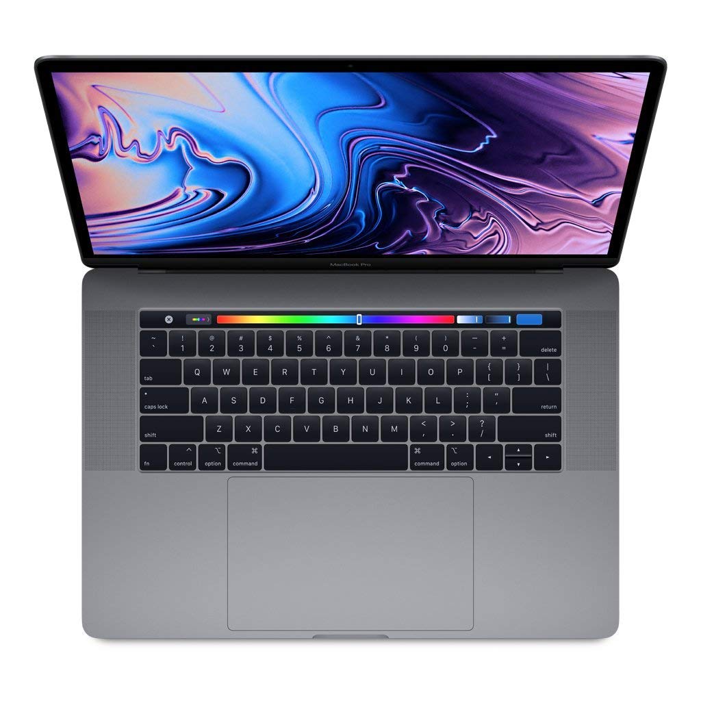 2019 Apple MacBook Pro with 2.6GHz Intel Core i7 (15-inch, 16GB RAM, 256GB SSD Storage) (QWERTY English) Space Grey (Renewed)