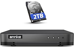 ANNKE 16CH 1080P Lite Hybrid 5-in-1(TVI/AHD/CVI/CVBS/IPC) CCTV DVR, Motion Detection, H.265+ Security 16 Channel Surveillance Digital Video Recorder with 2TB Hard Drive, Easy Remote Access