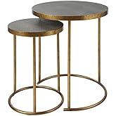 Uttermost 25284 Aragon - Nesting Table (Set of 2)-24 Inches Tall and 19.5 Inches Wide