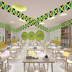Jamaica String Flag Pennant Banner - 38 Flags, 42