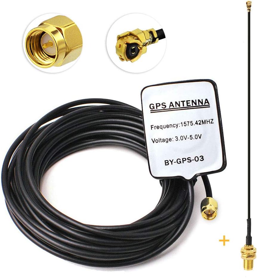 Eightwood Active GPS Antenna SMA Plug Connector base + SMA