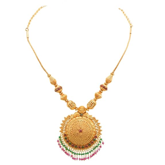 Black beads gold chain in joyalukkas Outlet