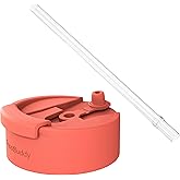 Universal Buddy 2.0 Can Cooler Drink Lid with Straw - Replacement Lid (Hibiscus)