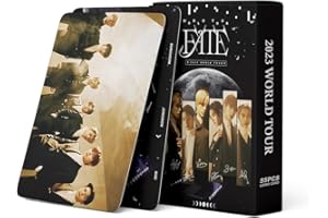 EFOOT ENHYPEN Photocards 2024 New Album Lomo Cards,ENHYPEN Cards for Gift and Fans Collection (Black-55PCS)