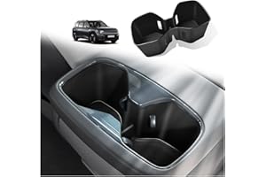 BestEvMod Porte-gobelet arrière pour console centrale compatible avec Kia EV9 2024, 2025, 2026, accessoires pour console cent