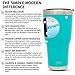 Simple Modern 30oz Cruiser Tumbler - Vacuum Insulated Double Wall Coffee & Tea Cup - Travel Mug 18/8 Stainless Steel Thermos Teal - Caribbean