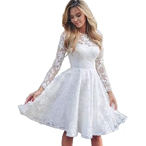 Cadoly Courthouse Wedding Dresses for Bride 2026 Simple Short Reception Dress A-Line Lace Applique Mini Bridal Gown