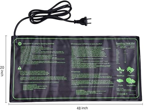 Amazon Shuibian 園芸発芽マット 育苗マット 室内栽培マット 農電育苗 植物加熱用マット 温床関連 育苗器 ヒートマット 園芸用ヒーター ヒーターマット 園芸用品 温室ヒーター 10x 17 5w x 45w 48x 100w 育苗器