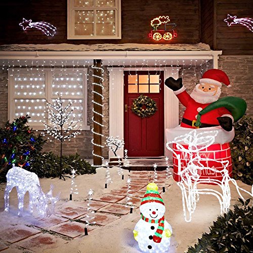Ustellar 66ft 200 LED Rope Lights, IP65 Waterproof USB 5V String Lights, Outdoor Fairy Lighting for DIY Wedding, Party, Garden, Yard, Corridor, Christmas Decorations, Cool White