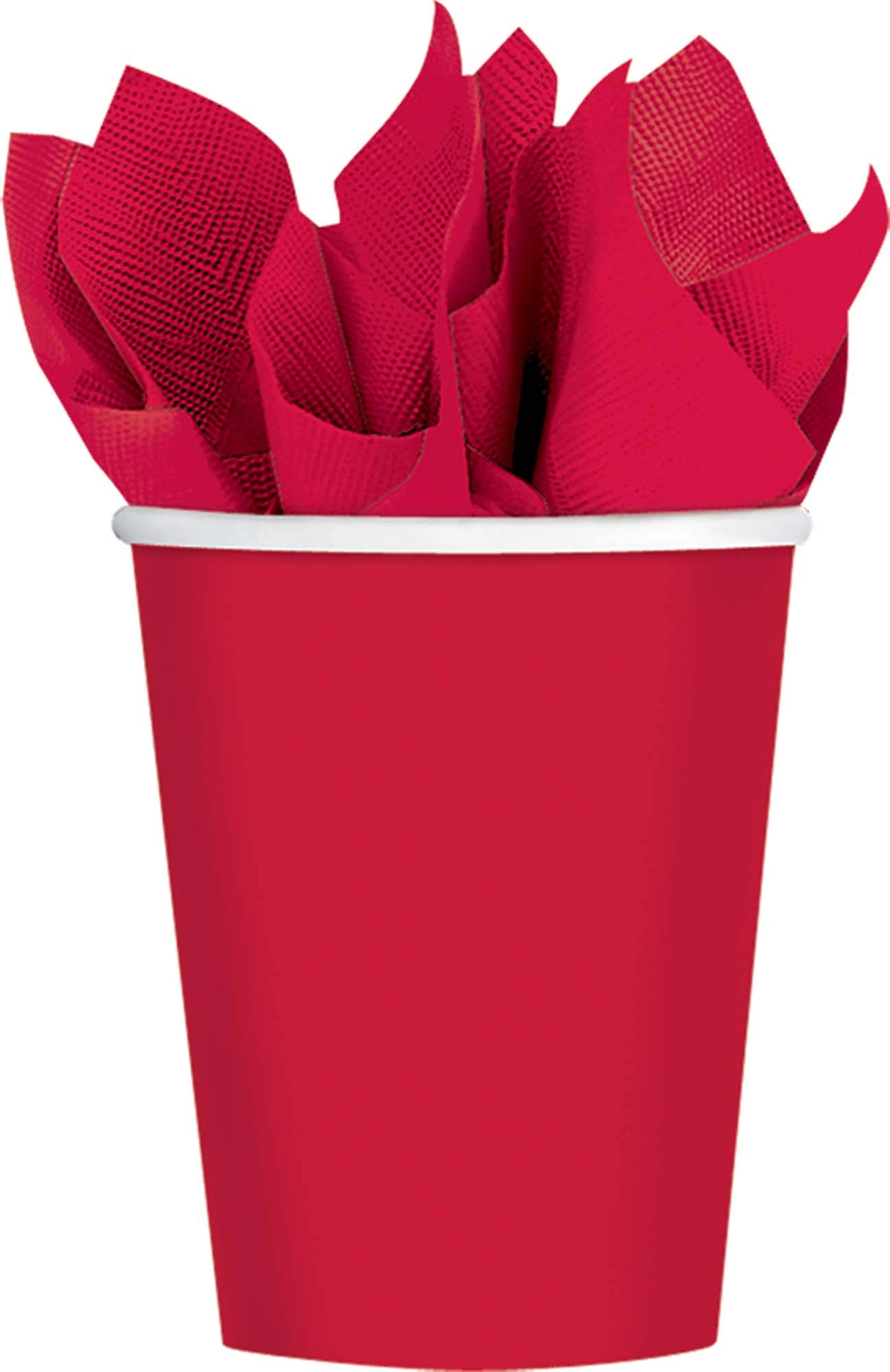 Amscan 58015-40 Cup 266Ml S/C:Apple Red