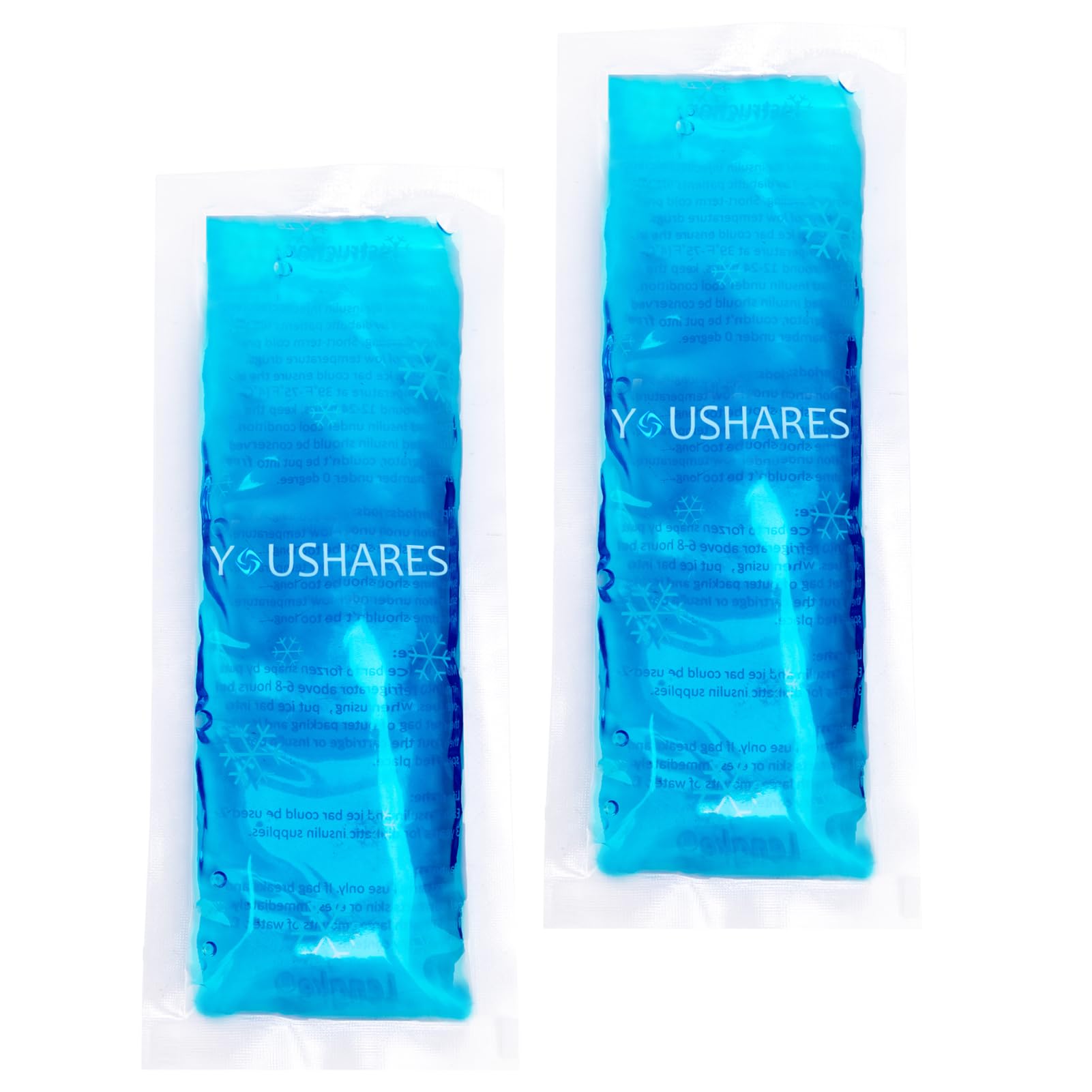 Photo 1 of YOUSHARES Ice Packs - Reusable Freezer Packs Instant Hot Or Cold Gel Pack Suitable for Insulin Cool Storage Bag ?2 TSA Approved Ice Packs?