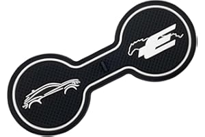 LSAUTO Compatible for Ford Mustang Mach-E Car Cup Holder Coaster, Decorative Water Coaster, Car Accessories Pad (White)