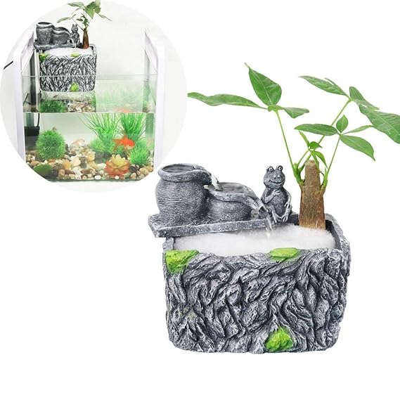 MC.PIG Aquarien Innenfilter Tauchfilterpumpe Retro Wand Externe Schildkrötenzylinder Leistungsstarke Filter Aquarium Regen Fi