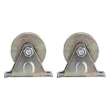 V Type Sliding Gate Roller with Bracket, 2 Inch