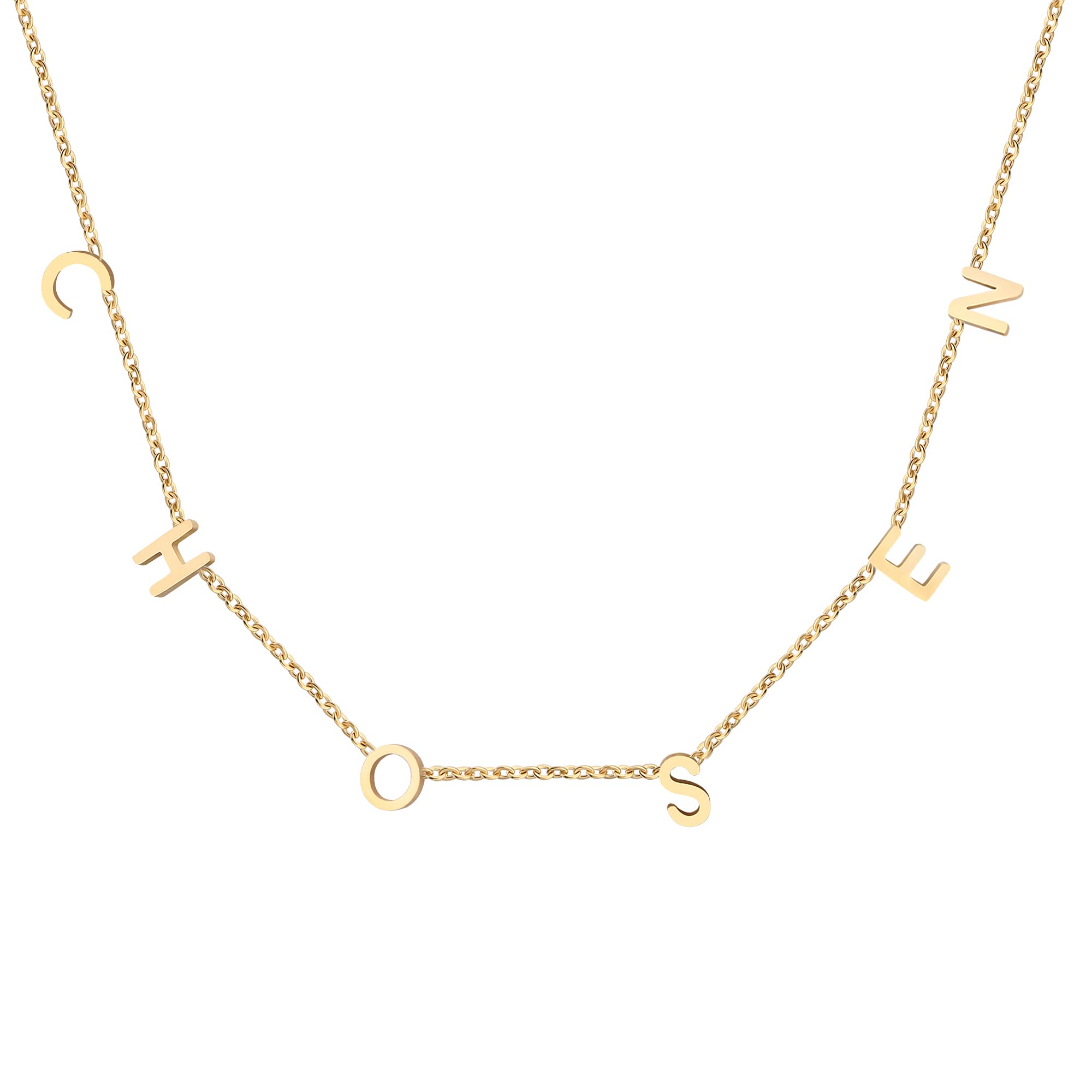 Memgift Chosen Gold Necklace Perfect 18k Gold