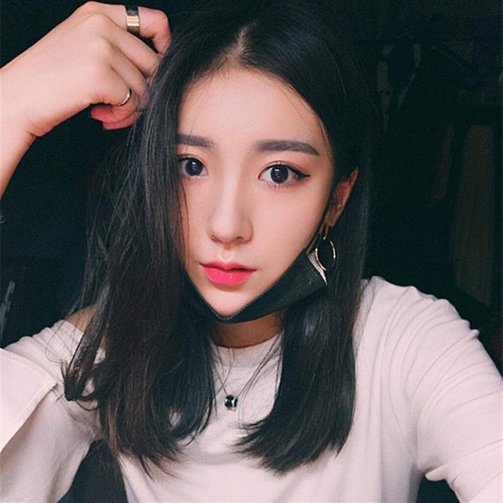 Amazon Com Korean Doll Wig Mid Length Hair Bangs For Women Heat