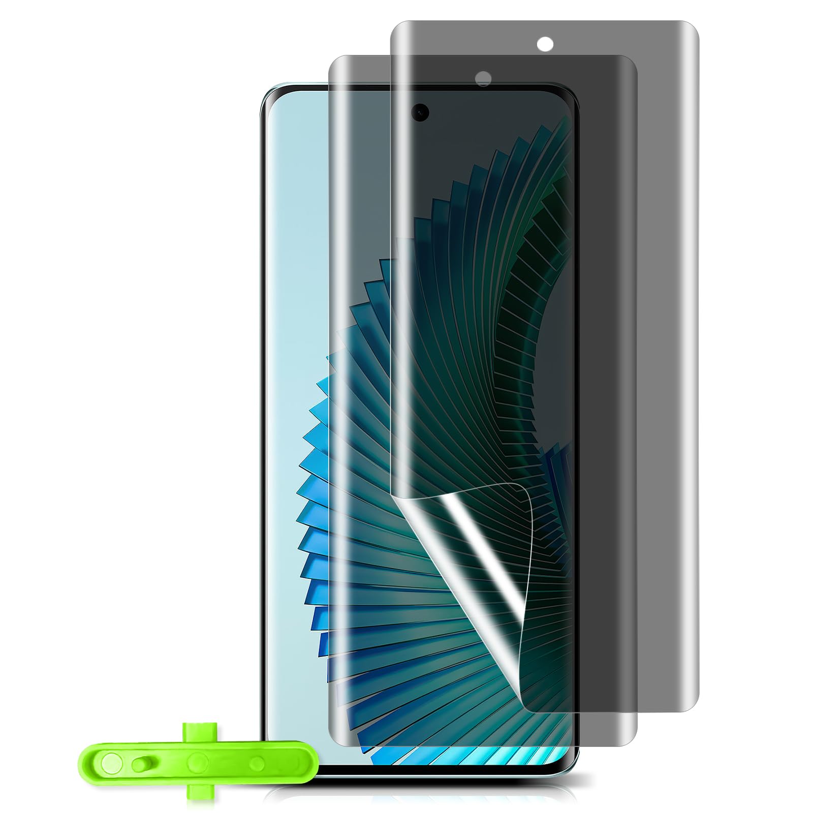 HeeYeal Privacy Screen Protector for Honor Magic6 Lite 5G [2 Pack], [Anti Scratch Free] Case Friendly Anti Spy Privacy Film, Full Coverage TPU Protector Film for Honor Magic6 Lite 5G