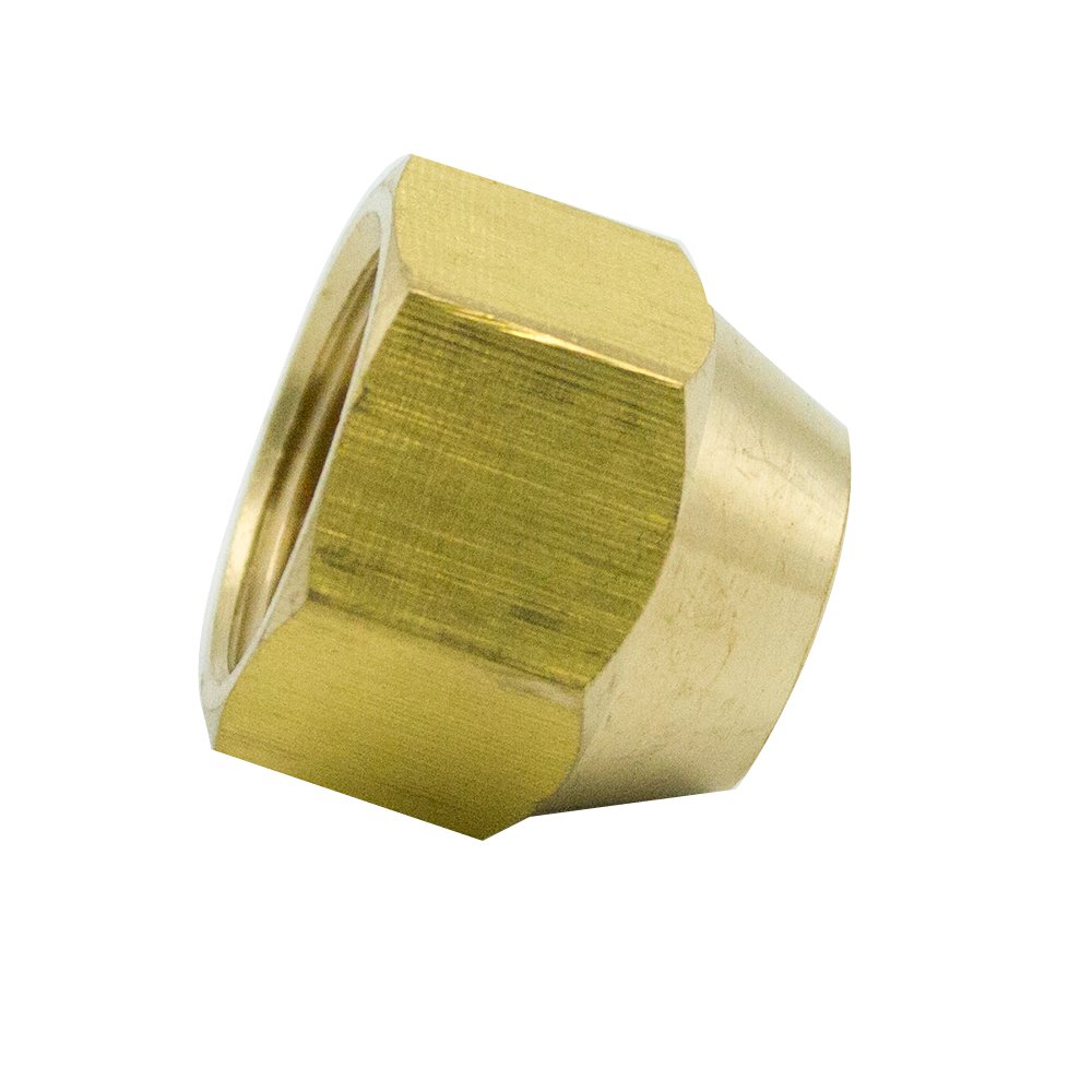 Pack of 5 3/4 Tube OD Vis Brass CA360 Flared Tube Fitting Cap SAE 45