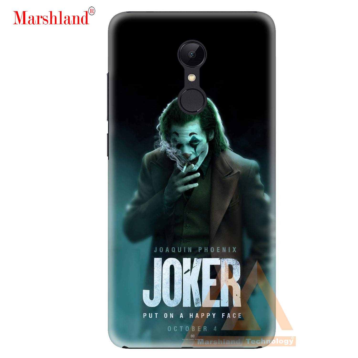 MARSHLAND Latest Joker Cover Printed Pattern Design Anti Scratch Hard Back Cover Compatible for Redmi 6 Pro
