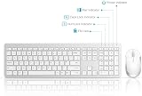 Seenda SK38 Wireless Keyboard and Mouse Set UK Layout Full Size USB 2.4G White view 4
