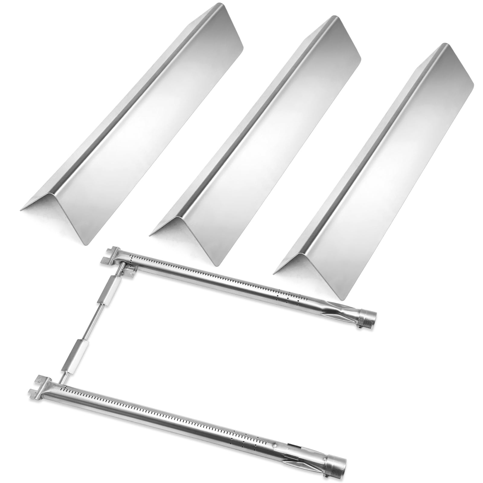 Photo 1 of Criditpid Grill Replacement Parts for Weber Spirit I/II 200 with Front Control, 7635 Flavorizer Bars & 69785 Grill Burner Tubes Kit for Weber Spirit E210, E220, S210, S220 Grill, Stainless Steel.