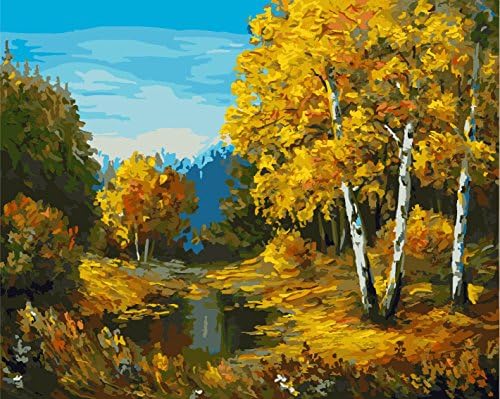 FramedPBN Paint By Number Kits Paintworks Diy Oil Paintings After Famous Artists 13.4" X17.3" (IC0000S18)