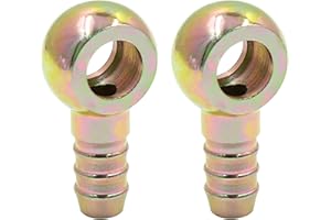 X AUTOHAUX 1/2" 12mm ID Hose Barb 14mm Banjo Fitting Fuel Line Adapter for Motorcycle Car 2pcs