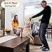 Brush for Pet Hair and Lint Remover with Self-Cleaning Base - Cat and Dog Hair Remover Brush for Clothes, Furniture and Carpet (No Sticky Rollers, More Time for Grooming & Cuddles with Your Pets!)