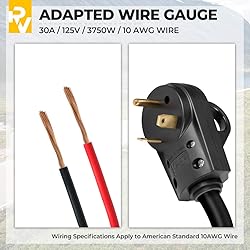 BougeRV 30 AMP RV Receptacle Plug RV 30 AMP