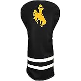 Team Golf NCAA Wyoming Vintage Driver Headcover - Printed Team Golf NCAA Vintage Driver Golf Club Headcover, Form Fitting Design, Retro Design with Fleece Lining for Extra Club Protection