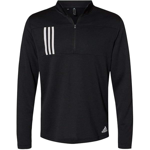 adidas - 3-Stripes Double Knit Quarter-Zip Pullover - A482 - XL
