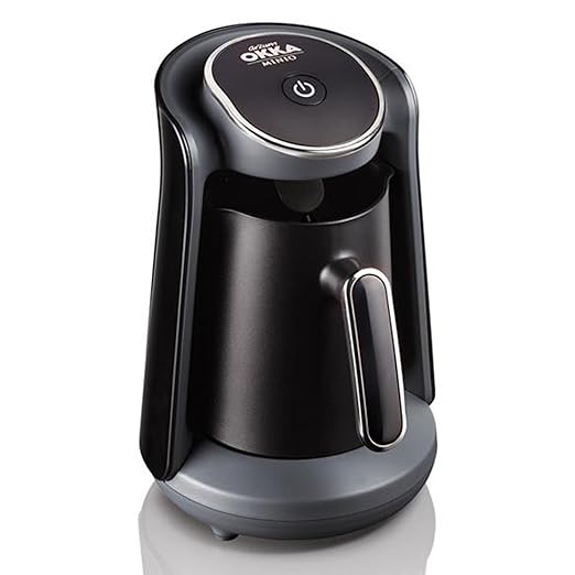 Arzum Okka Mino Mokka Maschine Turkisch Coffee Türkischer Mokka Kaffeemaschine 1-4 Tassen 480W, Farbe:Chrom