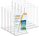 MaxGear Acrylic Sign Holder 8.5x11 Inches 10