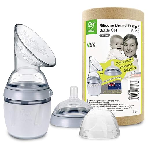 Amazon.com : Haakaa Gen 3 Manual Breast Pump & Bottle 5oz/160ml : Baby