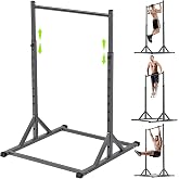 SELEWARE Dip Bar Attachment for Power Rack, 2 x 2 Tube, Multi Grip Handle | Fully Welded Steel Design, Stable Support for Dips, Pull Ups and Strength Training, Ideal for Home Gym Workouts