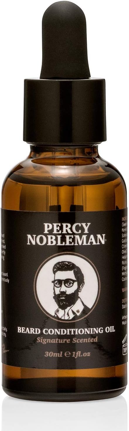 Percy Nobleman Beard Oil, 99 % Natural Conditioning & Grooming Oil, Argan, Jojoba, Avocado, Almond & Marula Oils - Image 3