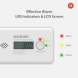 WISUALARM WisuAlarm Carbon Monoxide Detector 10-Year Battery LCD EN view 4