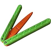 3D Carrot Toy Plastic - Foldable Carrot Knife Practice Prop Fidget Toy, 3D Printing Fidget Knife Toy for Anxiety Stress Relie