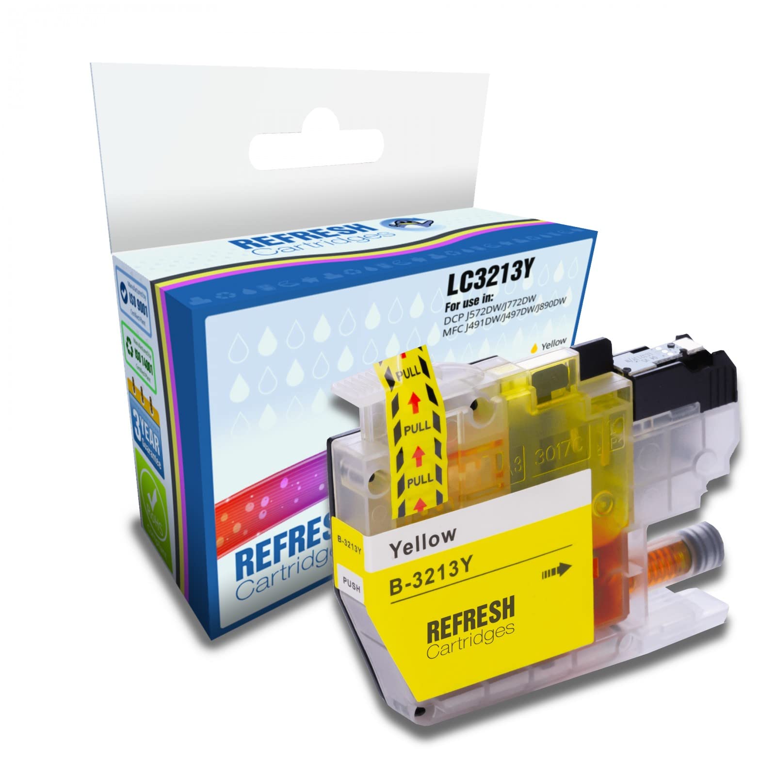 Refresh Cartridges Compatible Ink Cartridge Replacement for Brother LC3213Y (Yellow)