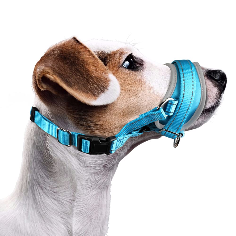 Nasjac Soft Nylon Muzzle for Dogs - Adjustable Dog Mouth Guard, Prevent Biting & Barking, Durable Small to Large Sizes — image 1