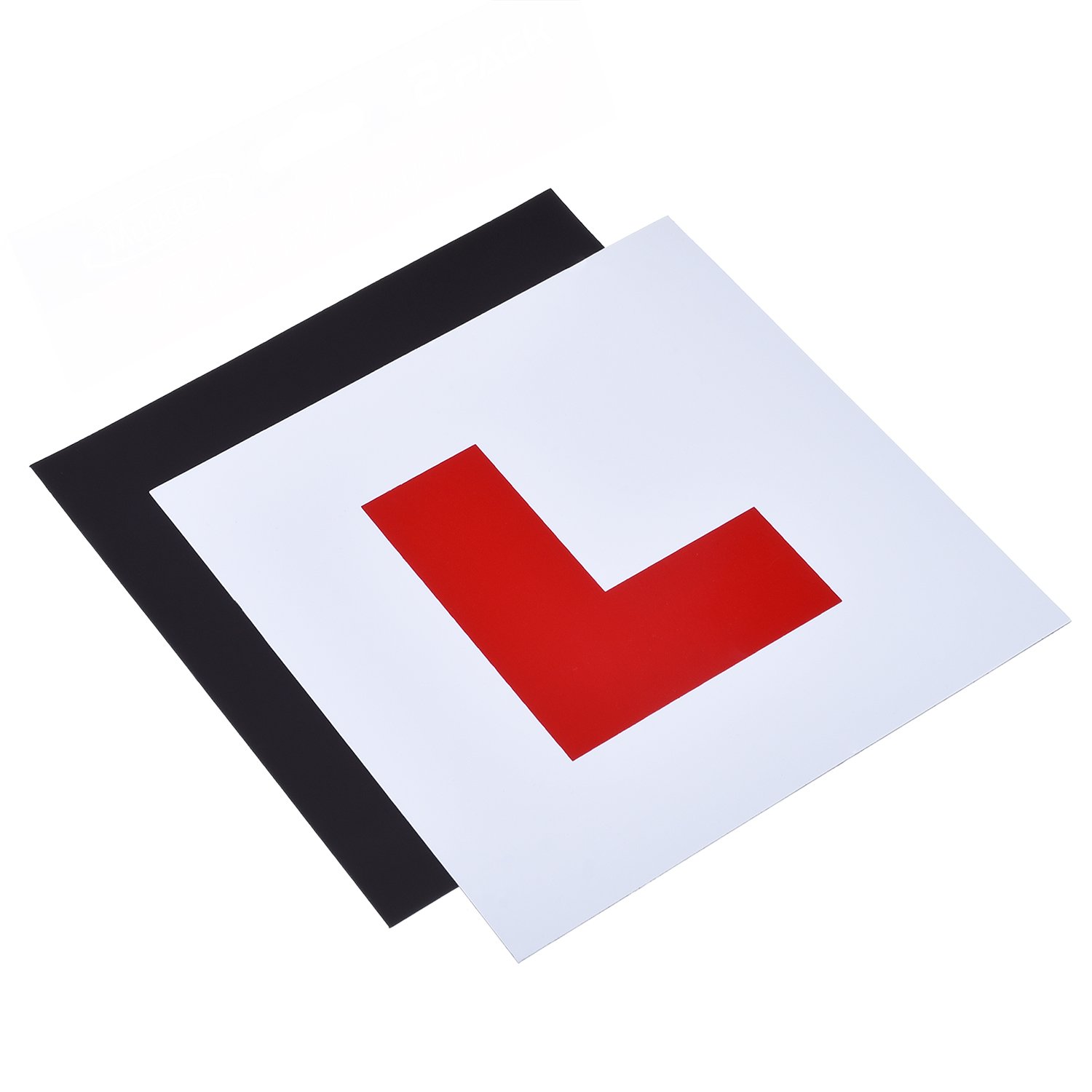 Fully Magnetic L Plates for New Drivers, 2 Pack