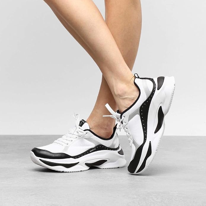 tenis azaleia chunky preto
