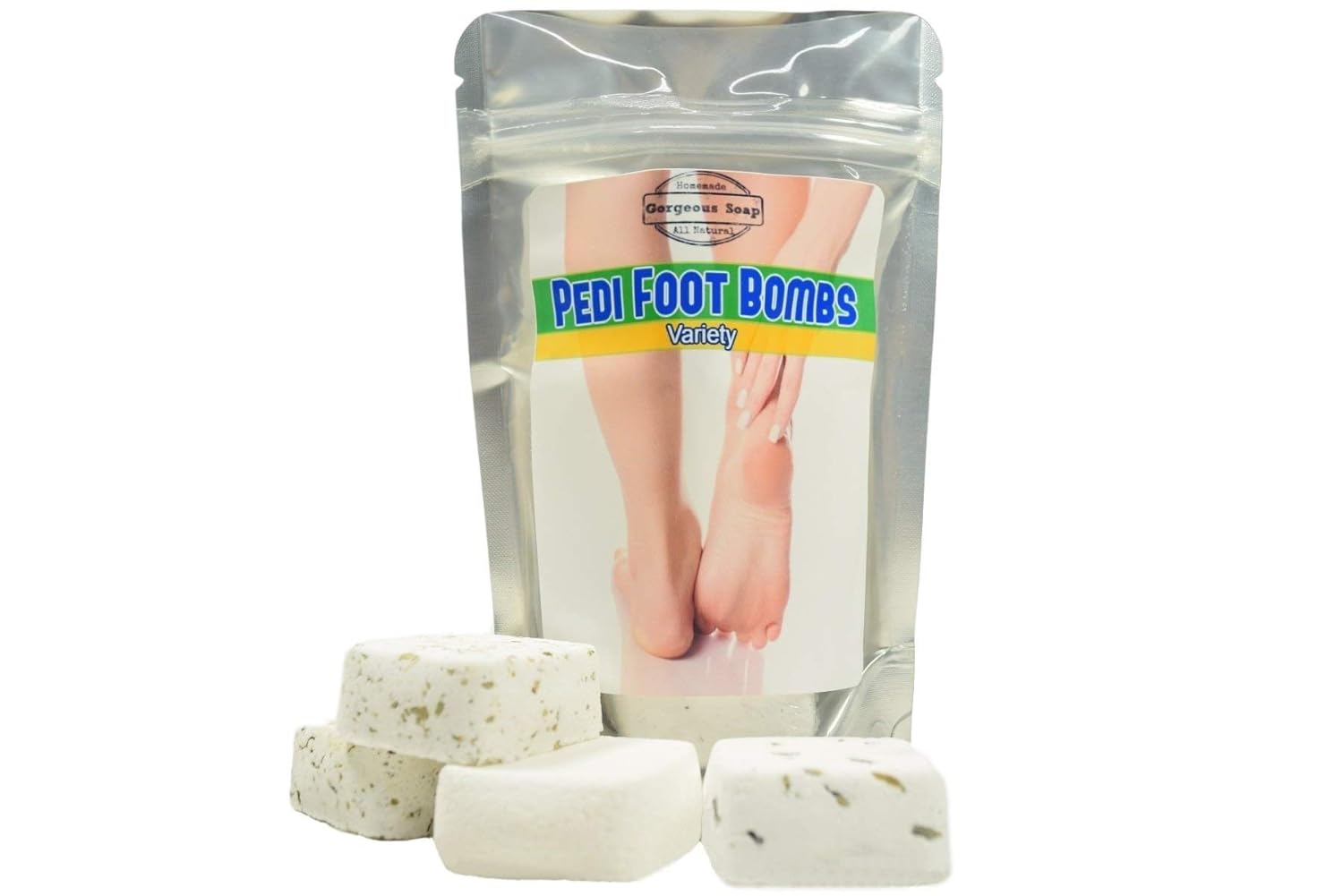 Pedi Foot Bombs, Natural Foot Scrub, Foot Soak, Pedicure
