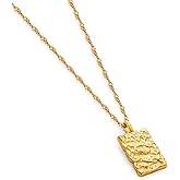 CUFELMU Gold Pendant Necklace for Women Adjustable Minimalist Hammered Rectangle Necklace Jewelry Gift