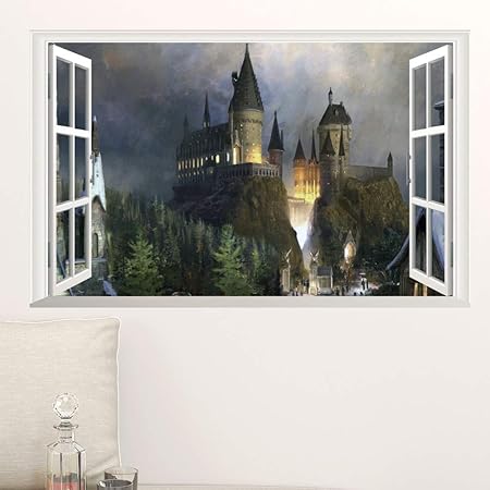 Téléchargement gratuit Images Xuritaotao Magic Harry Potter Poster 3d Fenetre Poudlard Stickers le plus cool par