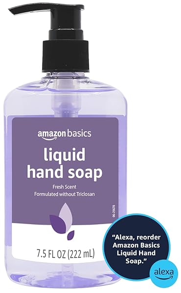 AMAZON BASICS ORIGINAL FRESH LIQUID HAND SOAP, 7.5 FL OZ (PACK OF 6)