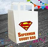 AK Gifts Superhero Party Bags Pack of 6 (Party Bag, Superman) (7 - 10 BUSINESS DAYS DELIVERY FROM UK)